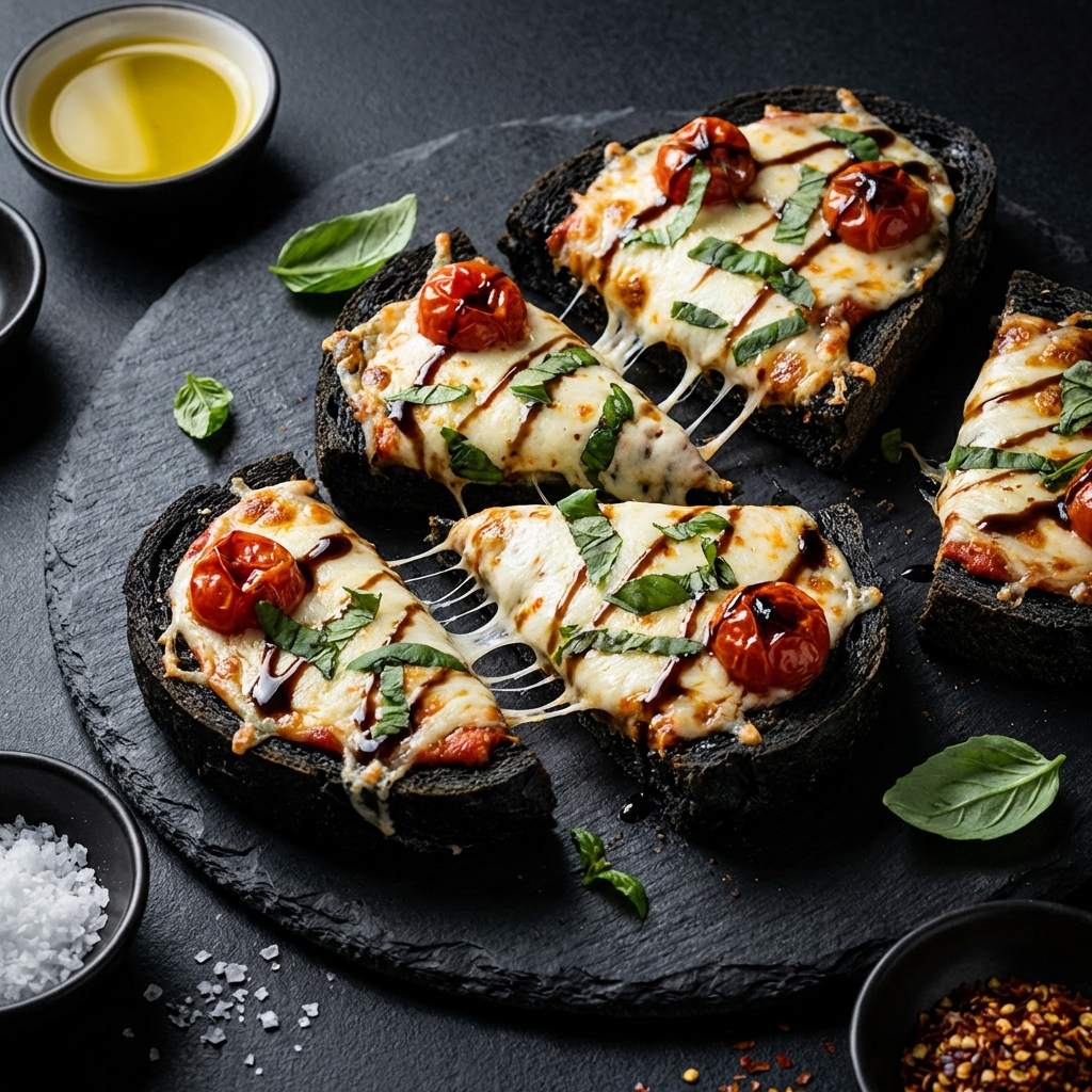 Fekete Pizza Szendvics